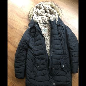 Abercrombie girls black parka